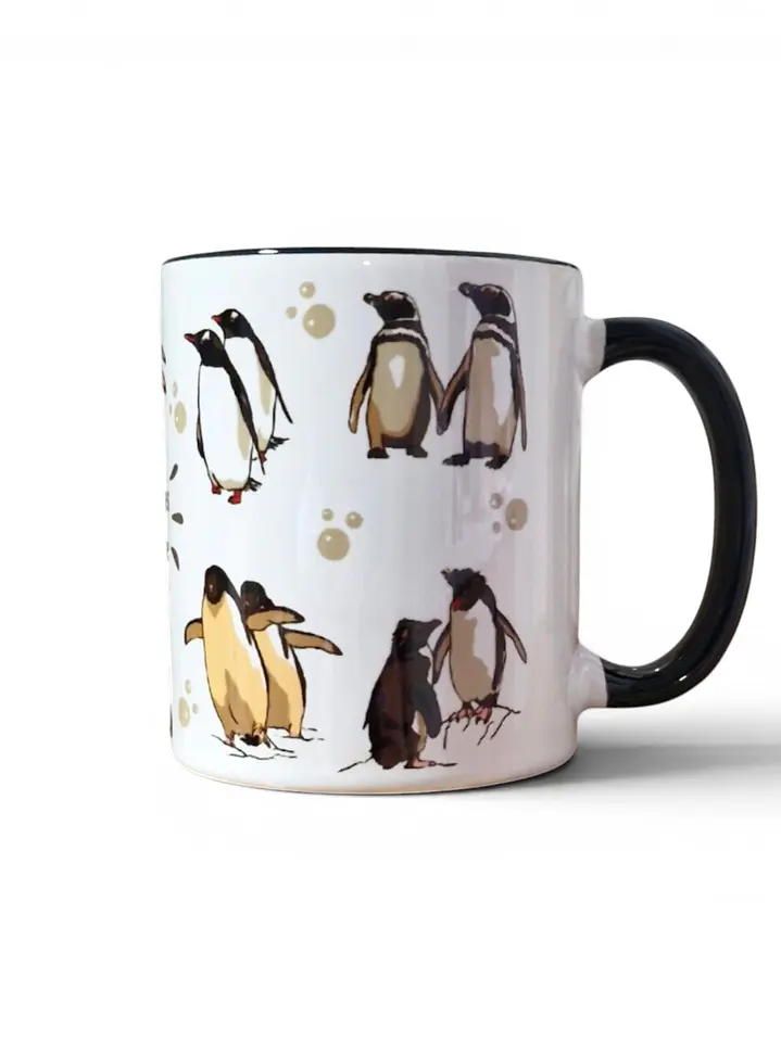 Tazón Cerámica Pingüinos de Chile 325ml 1