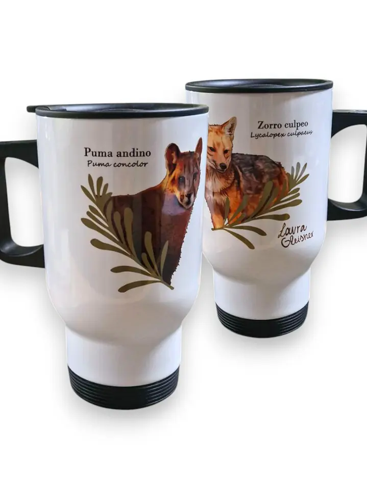 Tazón Mug Térmico Puma y Zorro 414ml  1