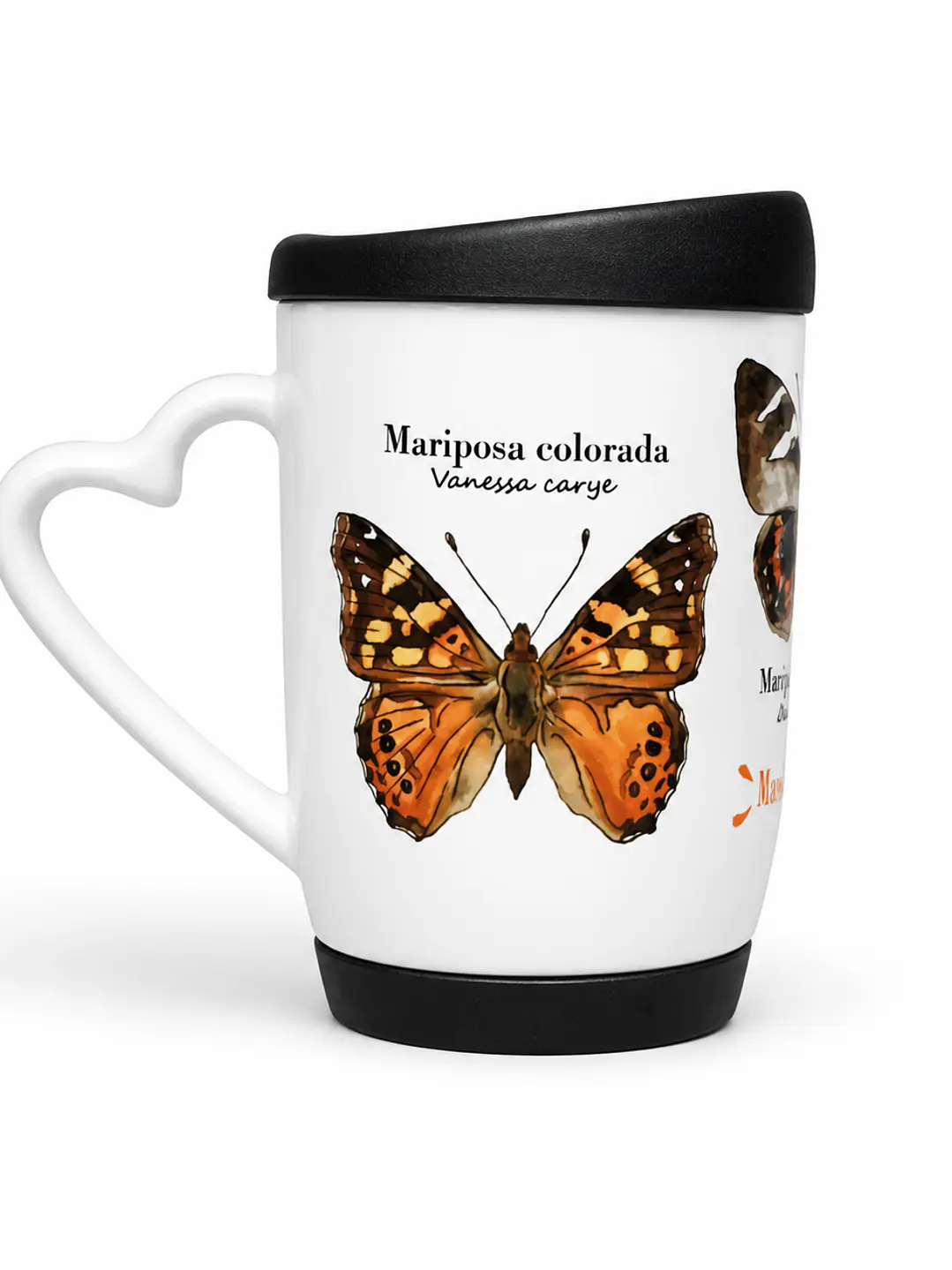 Tazón Cerámica Tapa Mariposas de Chile 350ml 1
