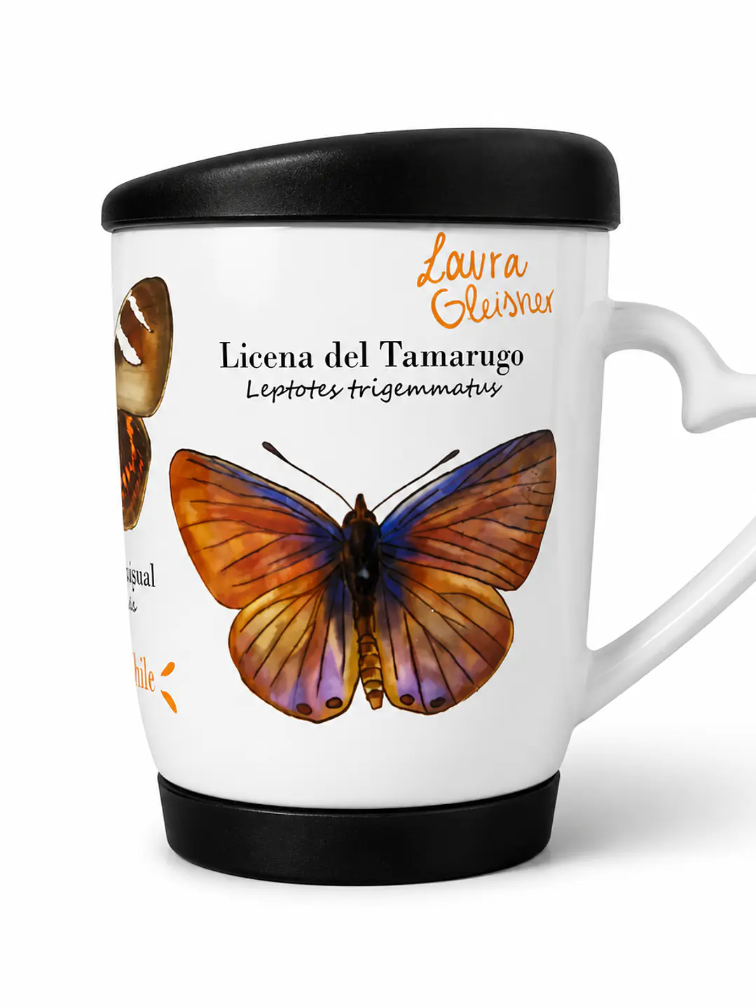 Tazón Cerámica Tapa Mariposas de Chile 350ml 3