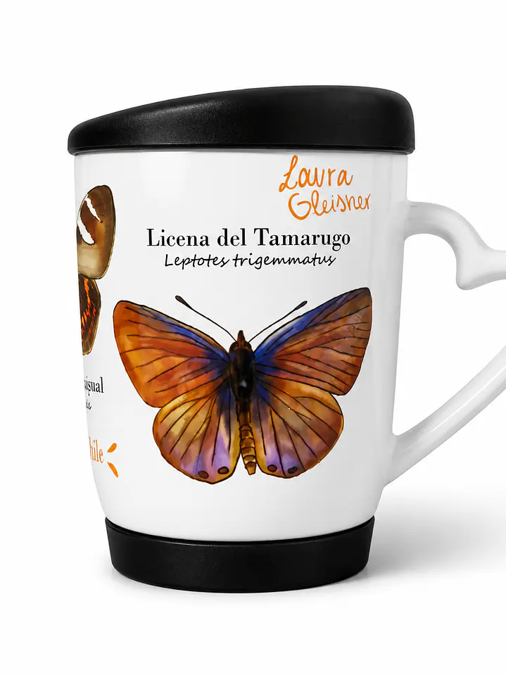 Tazón Cerámica Tapa Mariposas de Chile 350ml 3