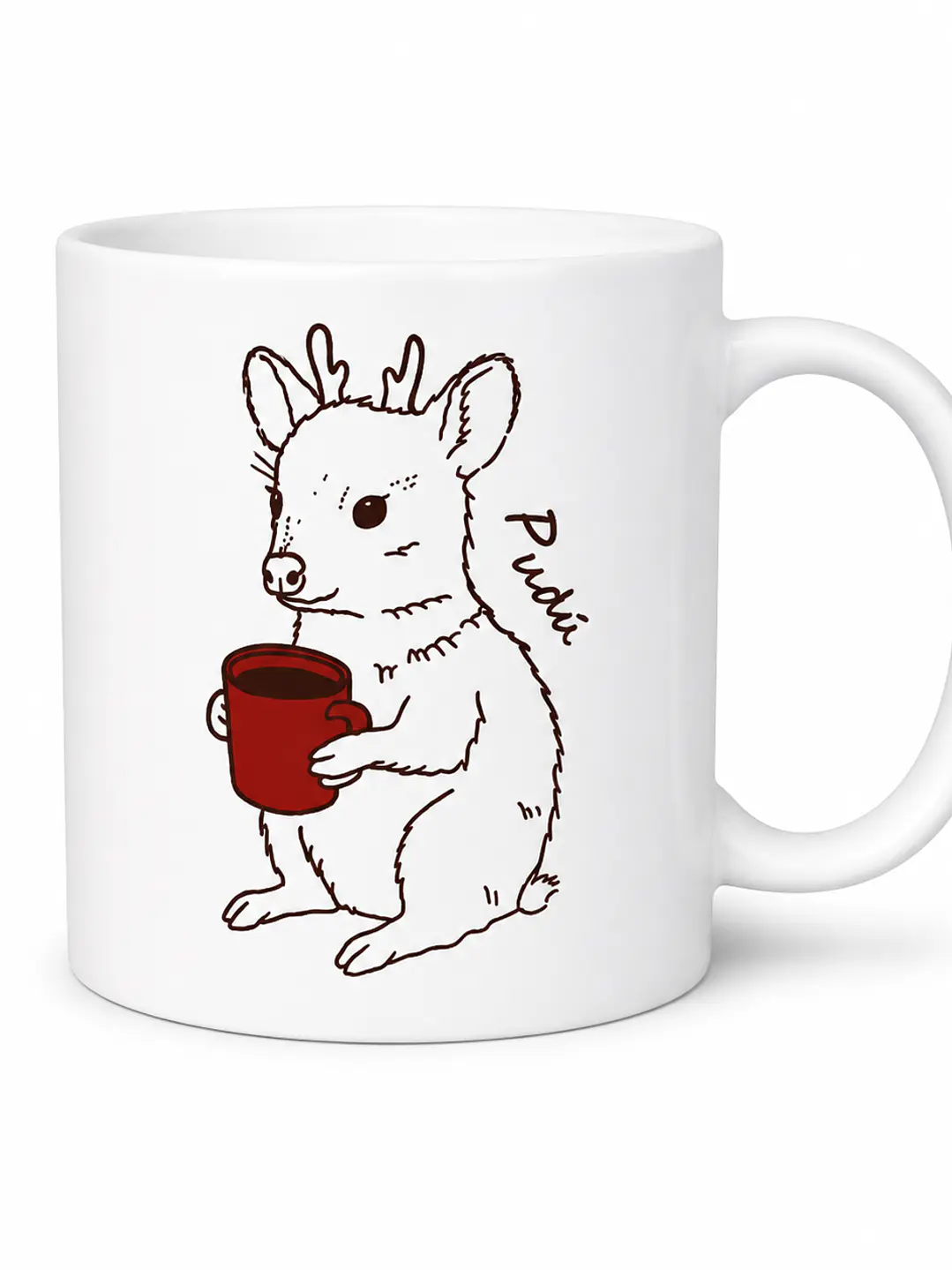 Tazón Cerámica Fauna cafetera Pudú-Zorro 325ml 2