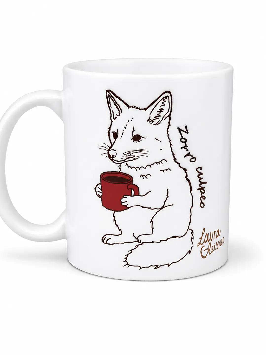Tazón Cerámica Fauna cafetera Pudú-Zorro 325ml 1
