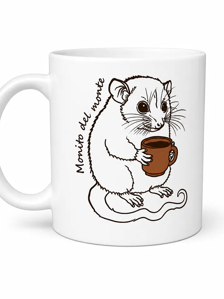 Tazón Cerámica Fauna cafetera Vizcacha-Monito 325ml 1