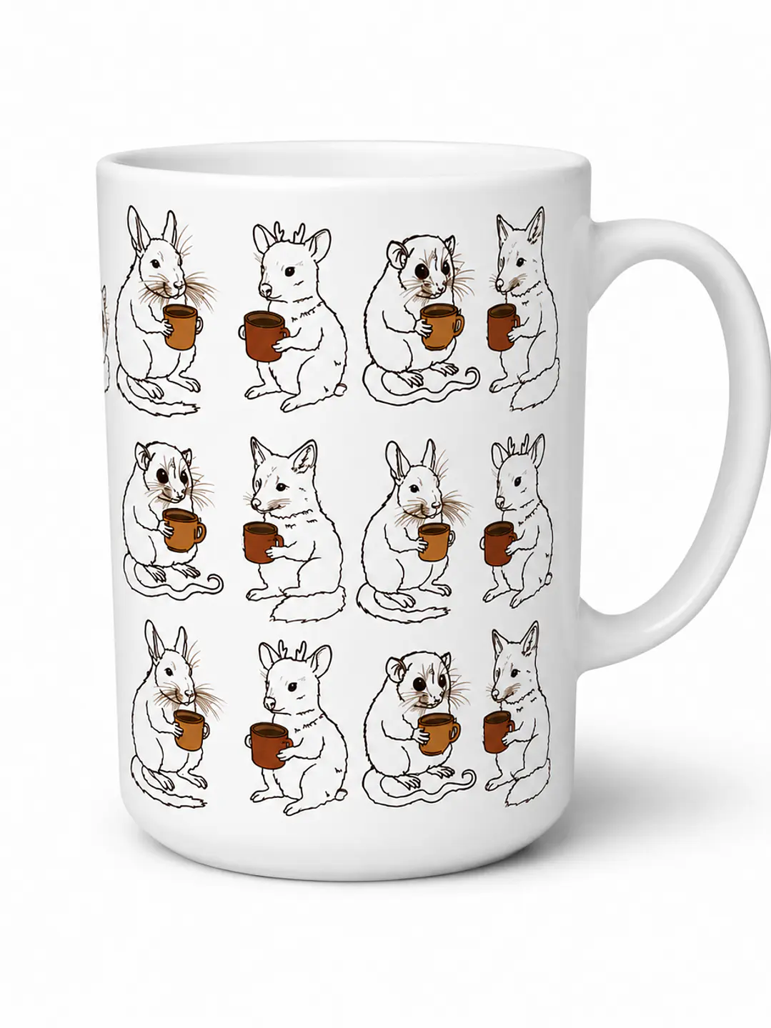 Tazón Cerámica Fauna cafetera 443ml 1
