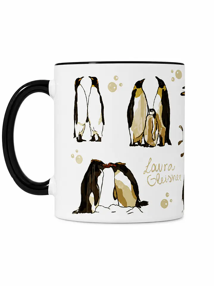 Tazón Cerámica Pingüinos de Chile 325ml 1