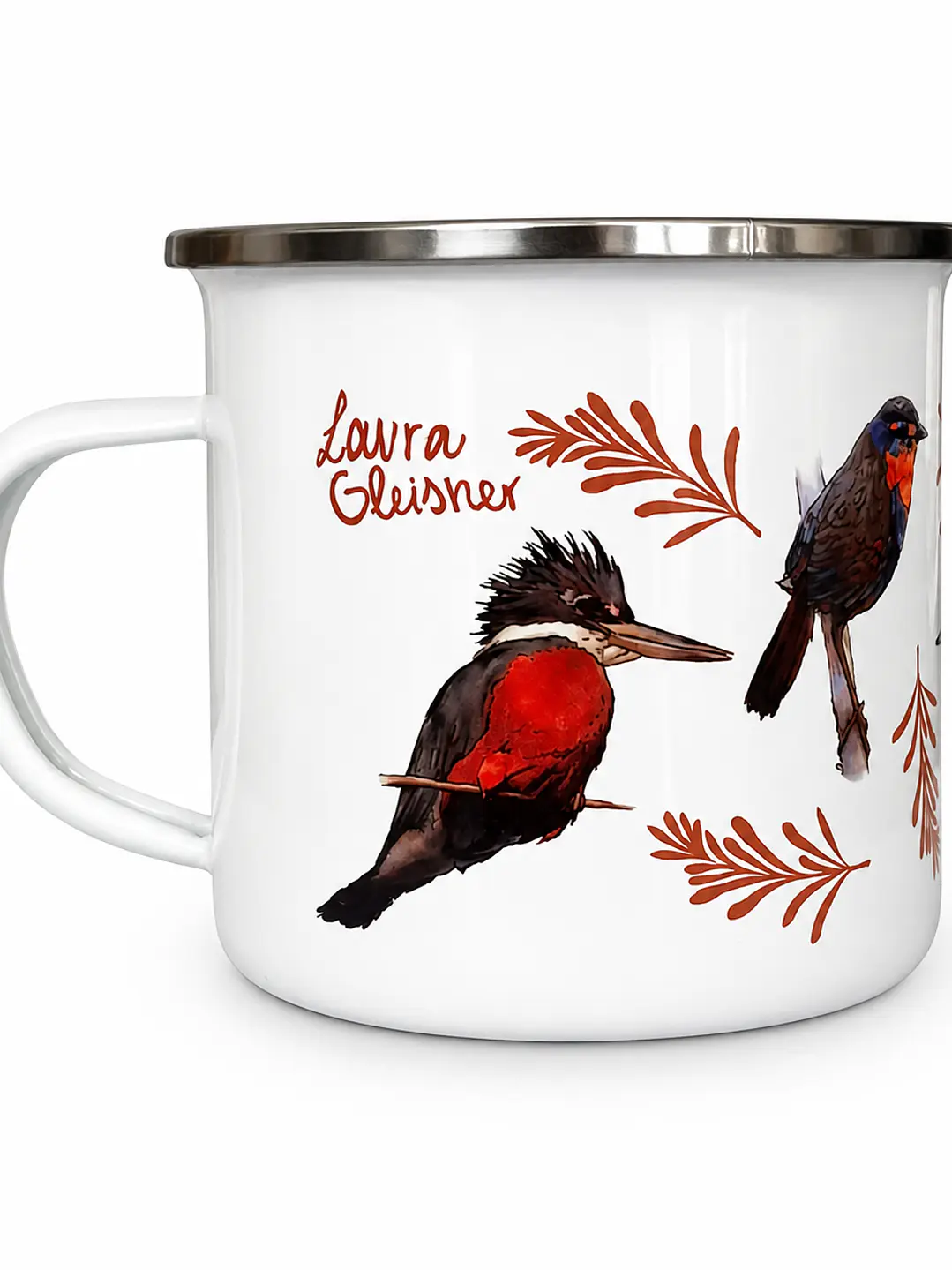 Tazón Enlozado Aves de Chile 350ml 2