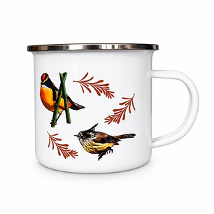 Tazón Enlozado Aves de Chile 350ml