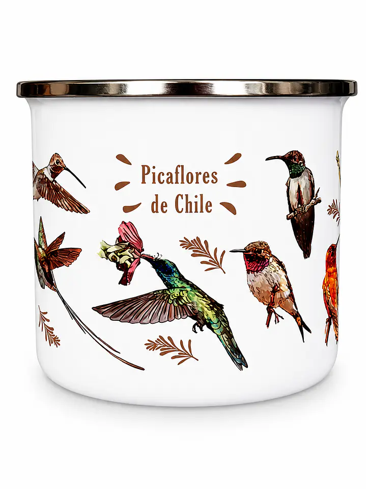 Tazón Enlozado Picaflores de Chile 350ml 2