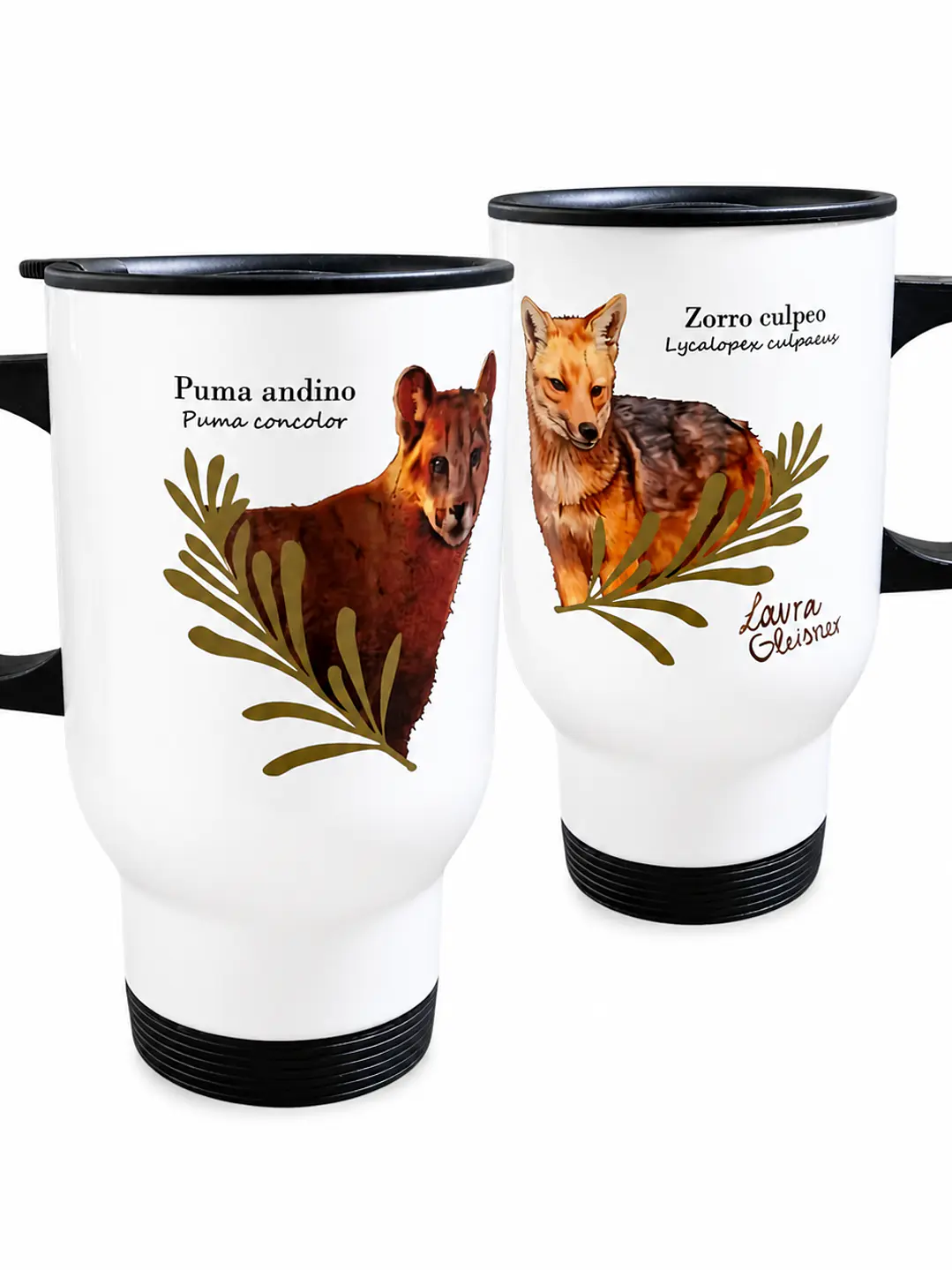 Tazón Mug Térmico Puma y Zorro 414ml  1