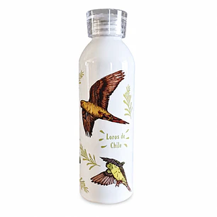 Botella Aluminio Loros Chilenos 750ml