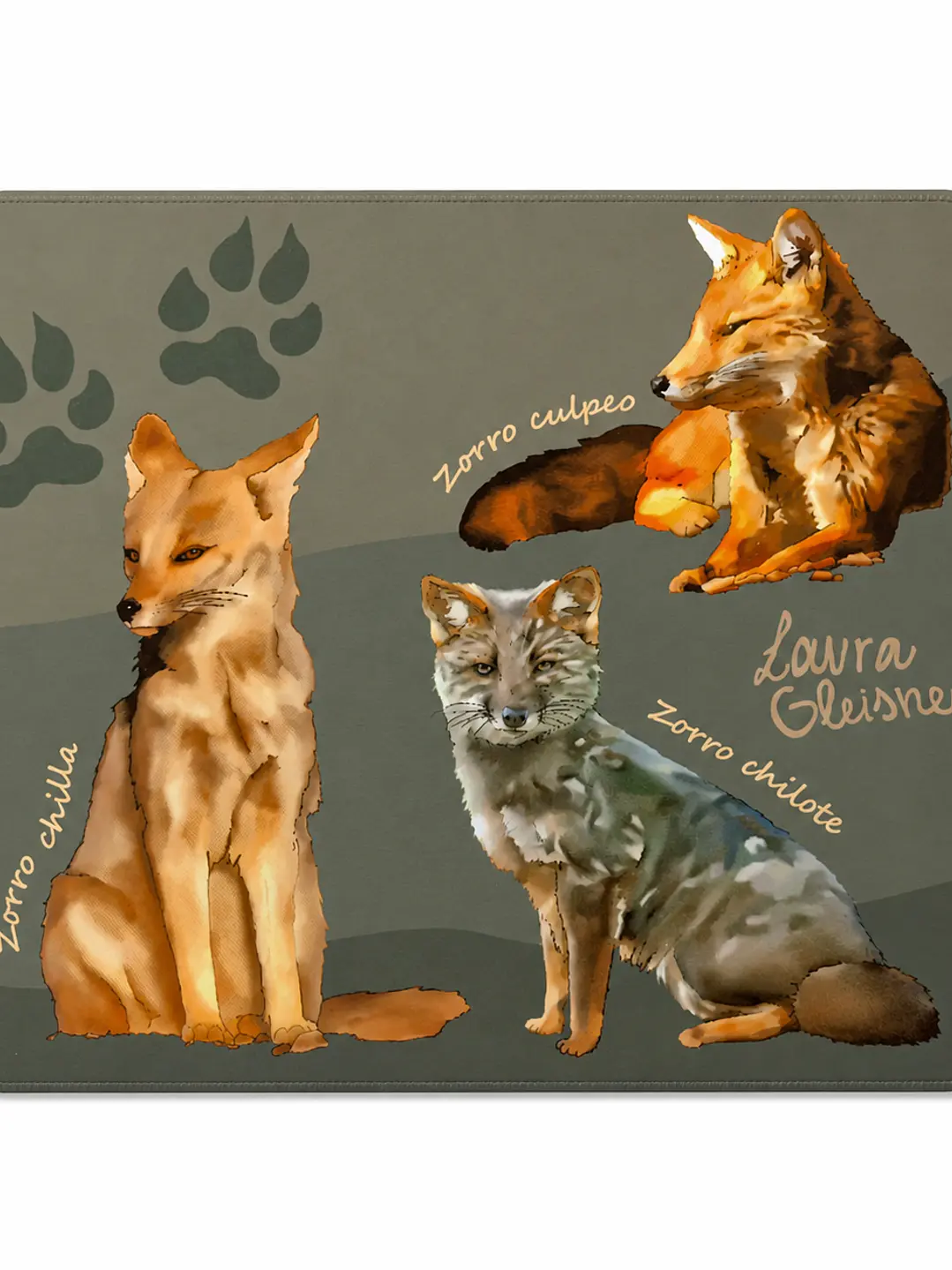 Mousepad Zorros de Chile 1