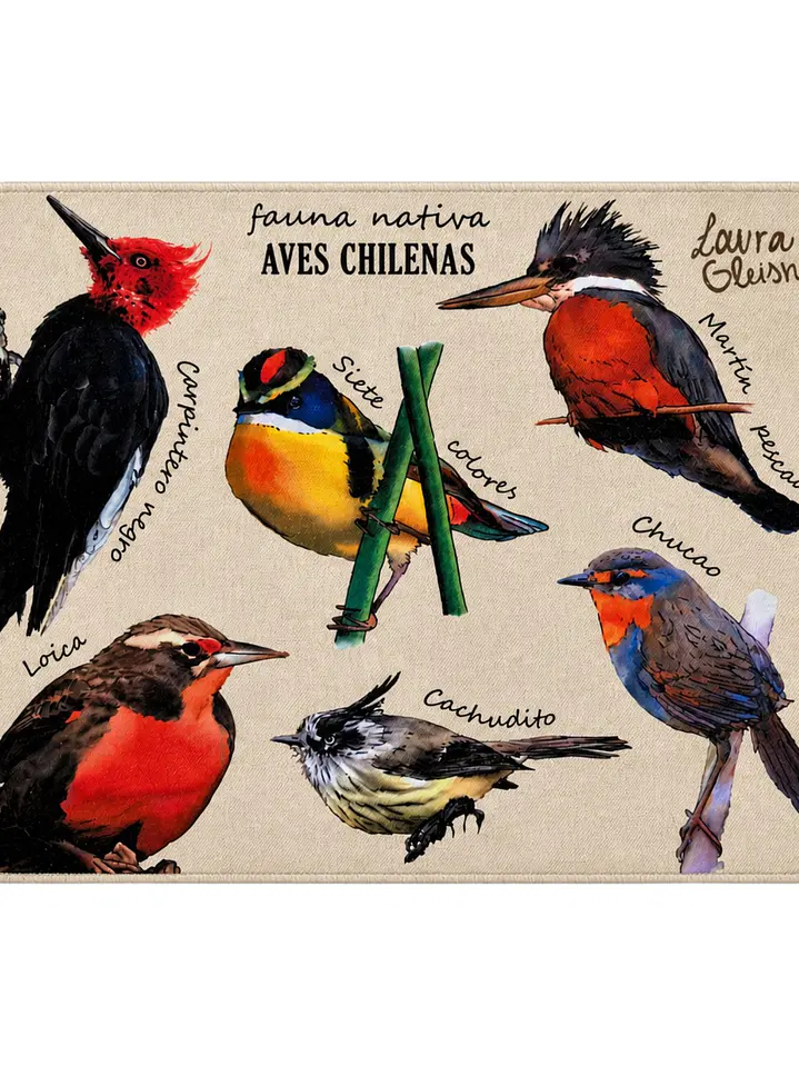 Mousepad Aves de Chile 1
