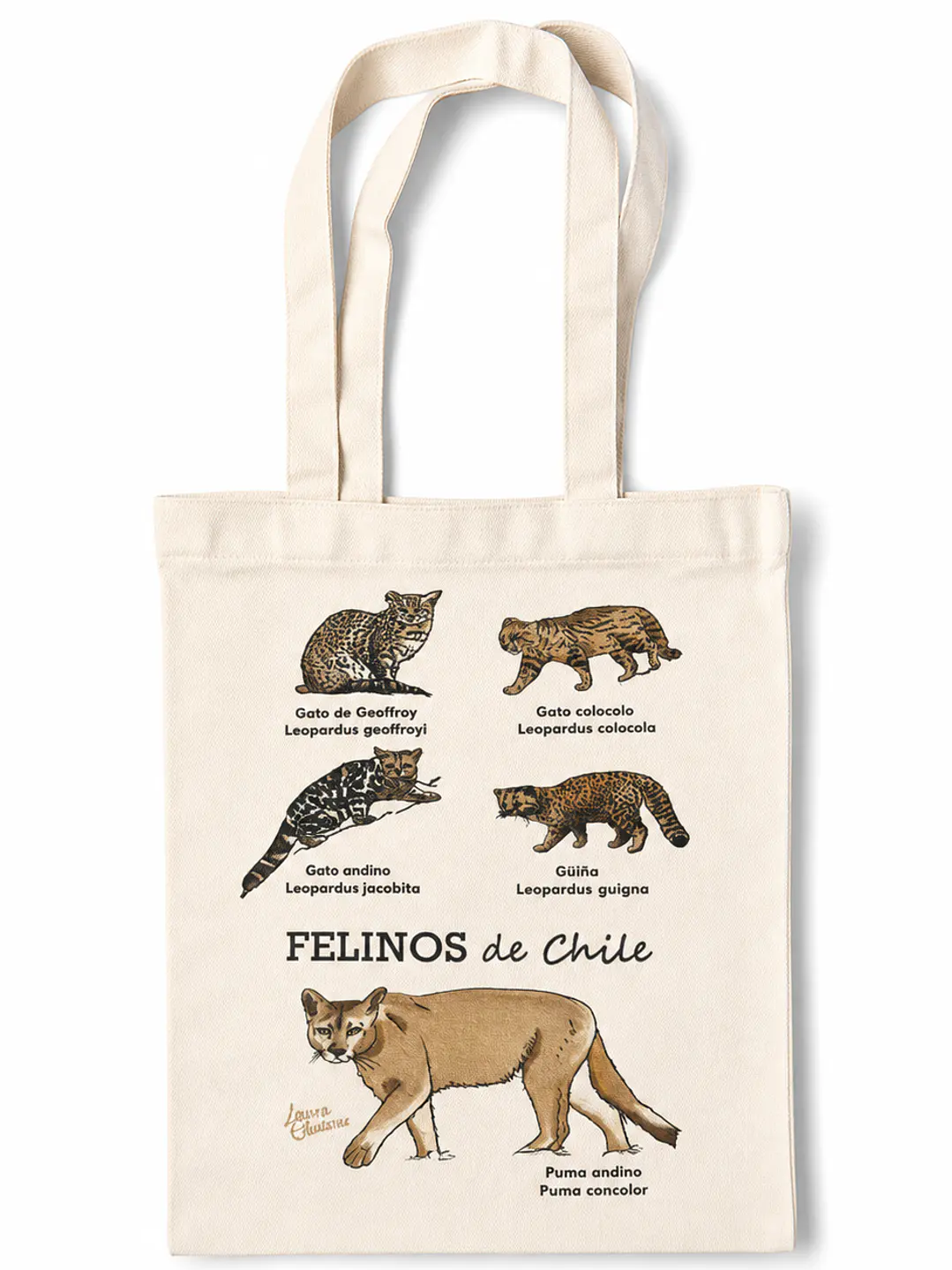 Bolsa Totebag Felinos de Chile 1
