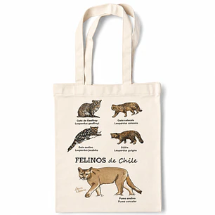 Bolsa Totebag Felinos de Chile