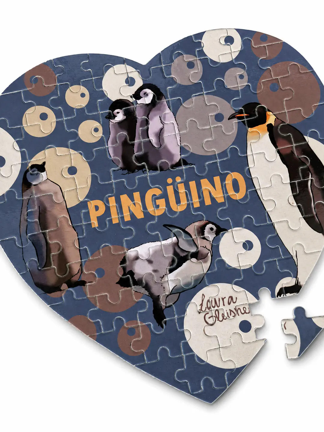 Puzzle Pingüino 19x20cm.  1