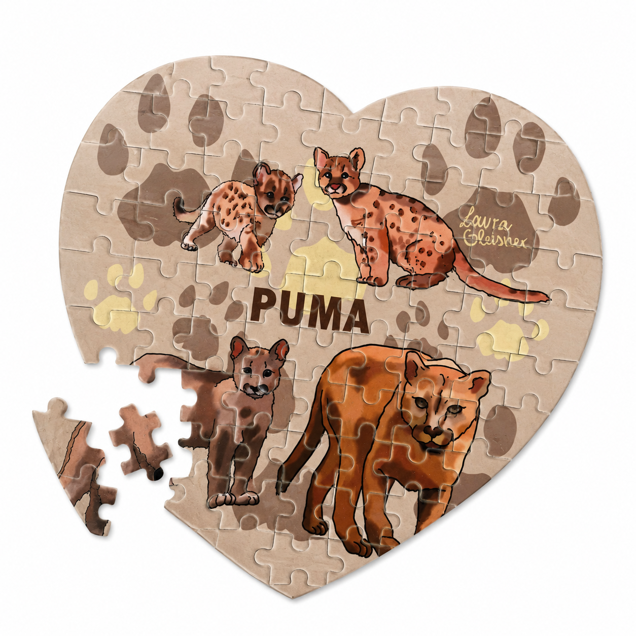 Puzzle Puma 19x20cm.