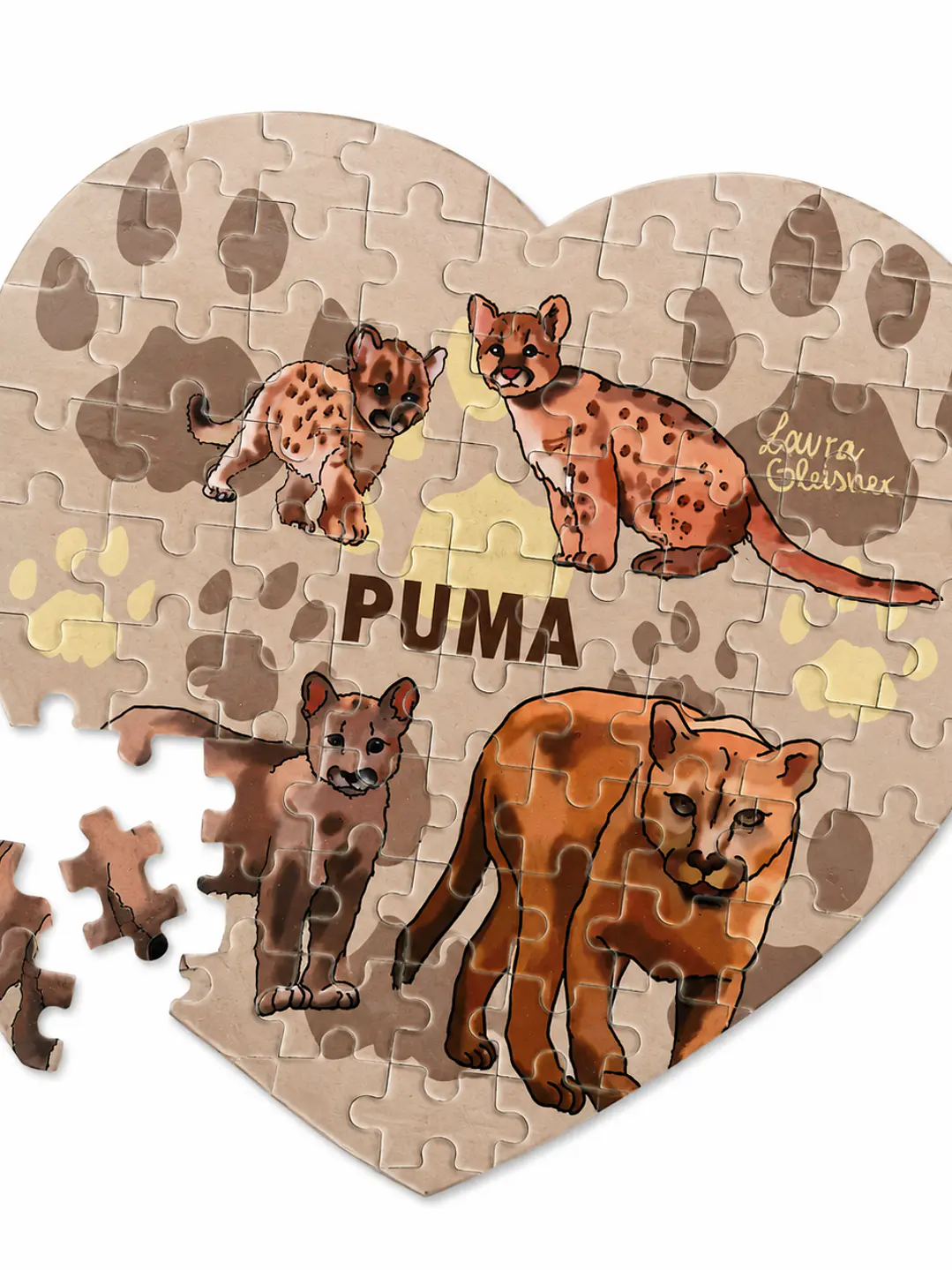 Puzzle Puma 19x20cm.  1