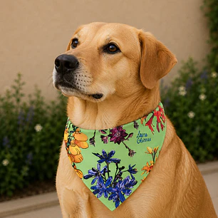 Bandana Perro Flores