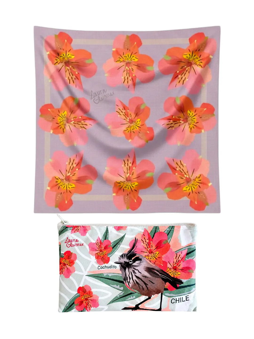 Pack Alstroemeria: Pañuelo + Estuche  1