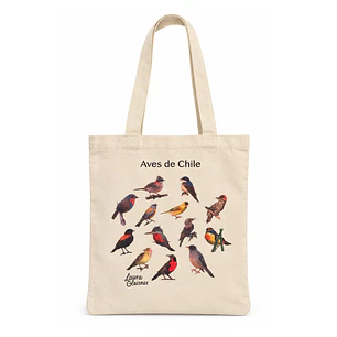 Bolsa Totebag Aves de Chile 