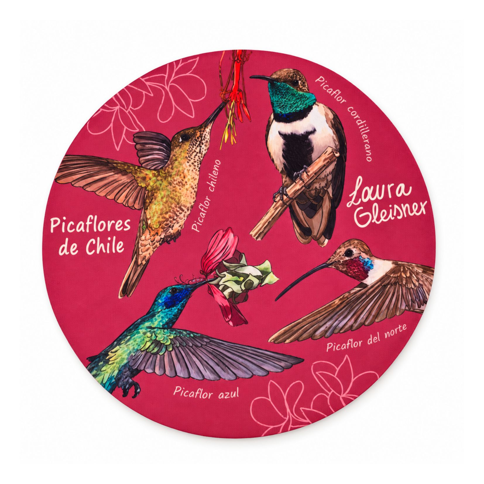Mousepad Picaflores Redondo