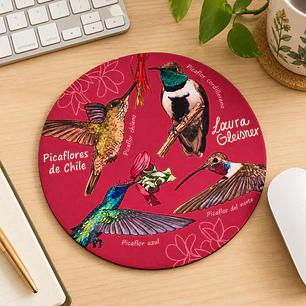 Mousepad Picaflores Redondo