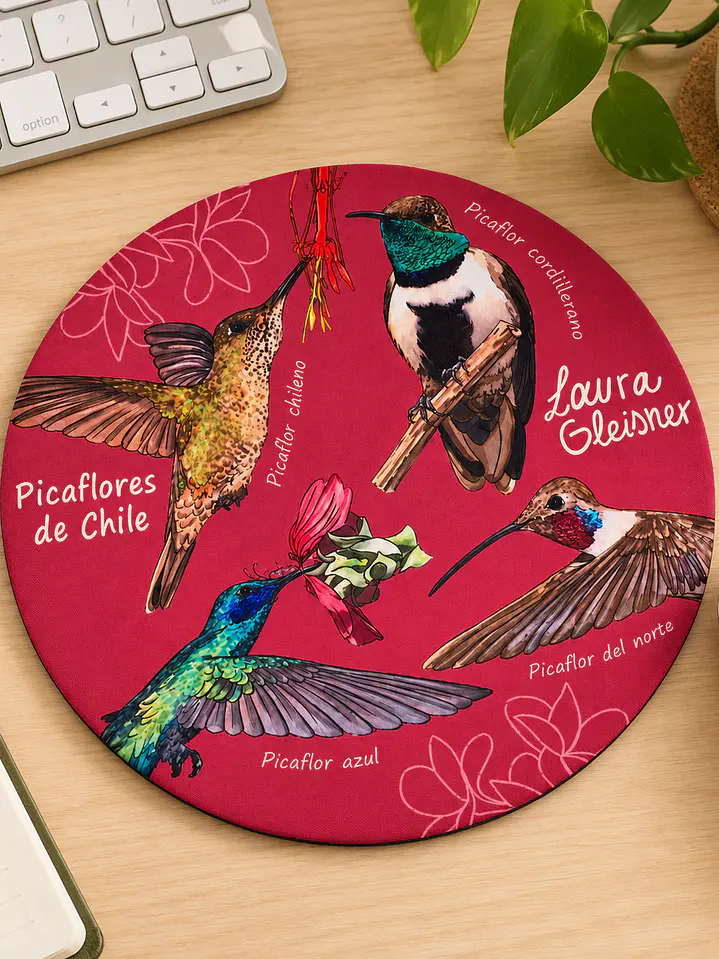 Mousepad Picaflores Redondo 2