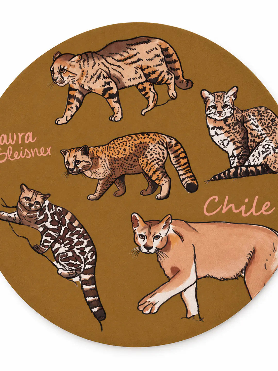 Mousepad Felinos de Chile Redondo 1
