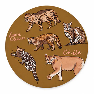 Mousepad Felinos de Chile Redondo