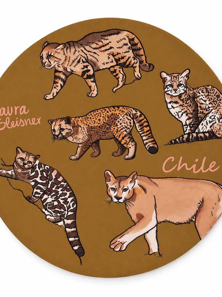 Mousepad Felinos de Chile Redondo 1
