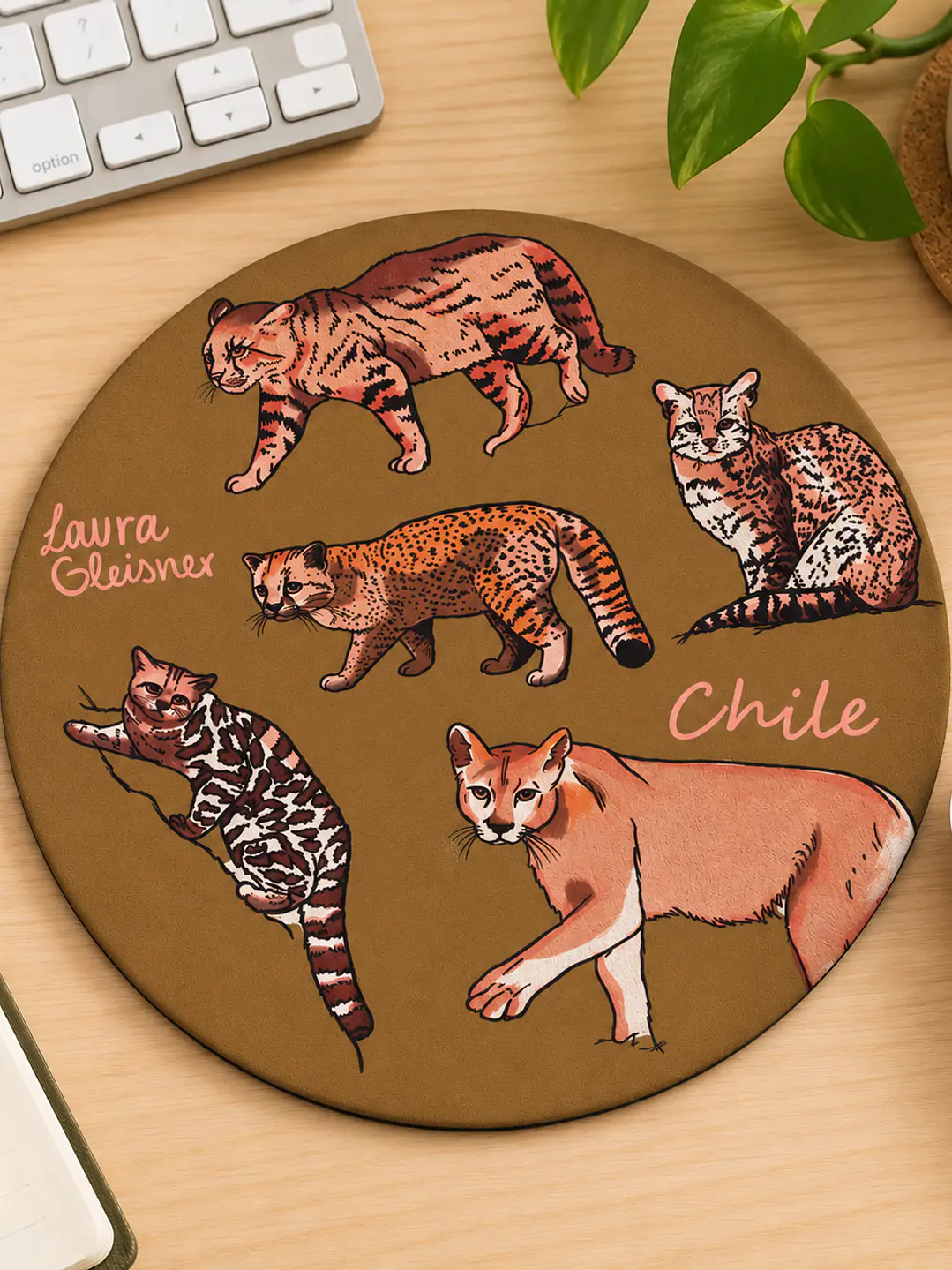 Mousepad Felinos de Chile Redondo 2