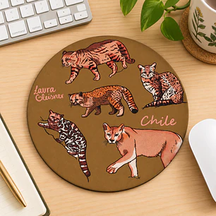 Mousepad Felinos de Chile Redondo