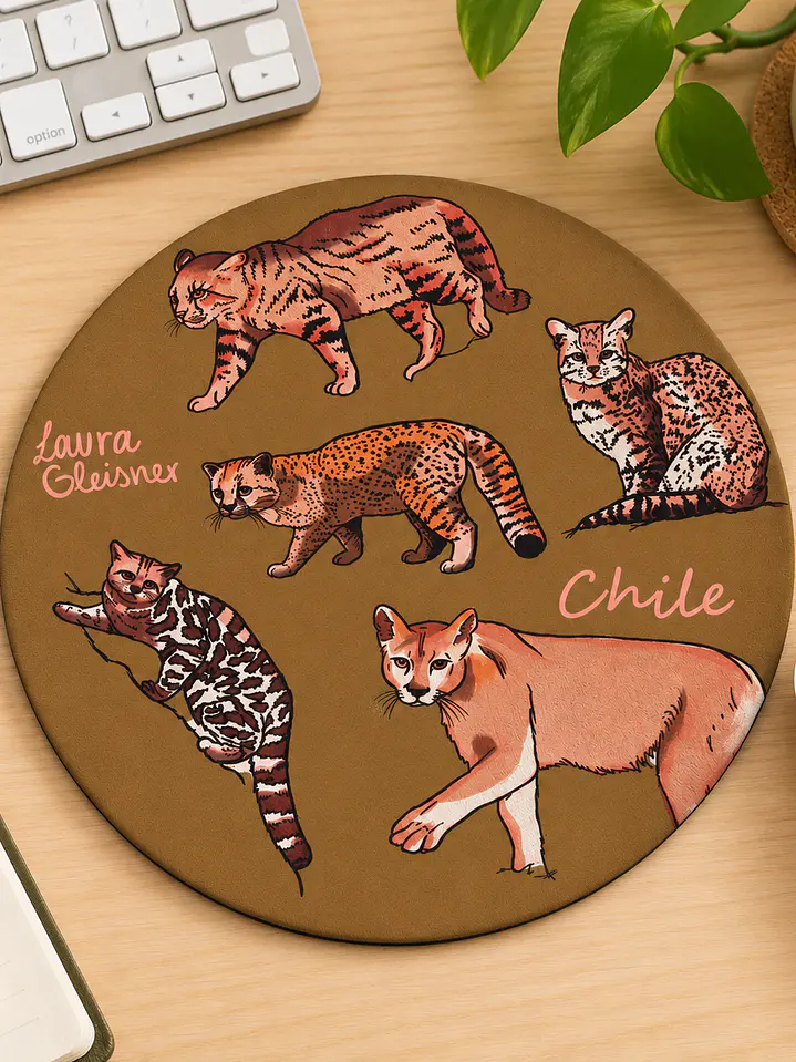 Mousepad Felinos de Chile Redondo 2