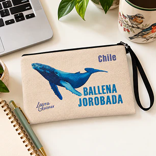Estuche Canvas Ballena Jorobada