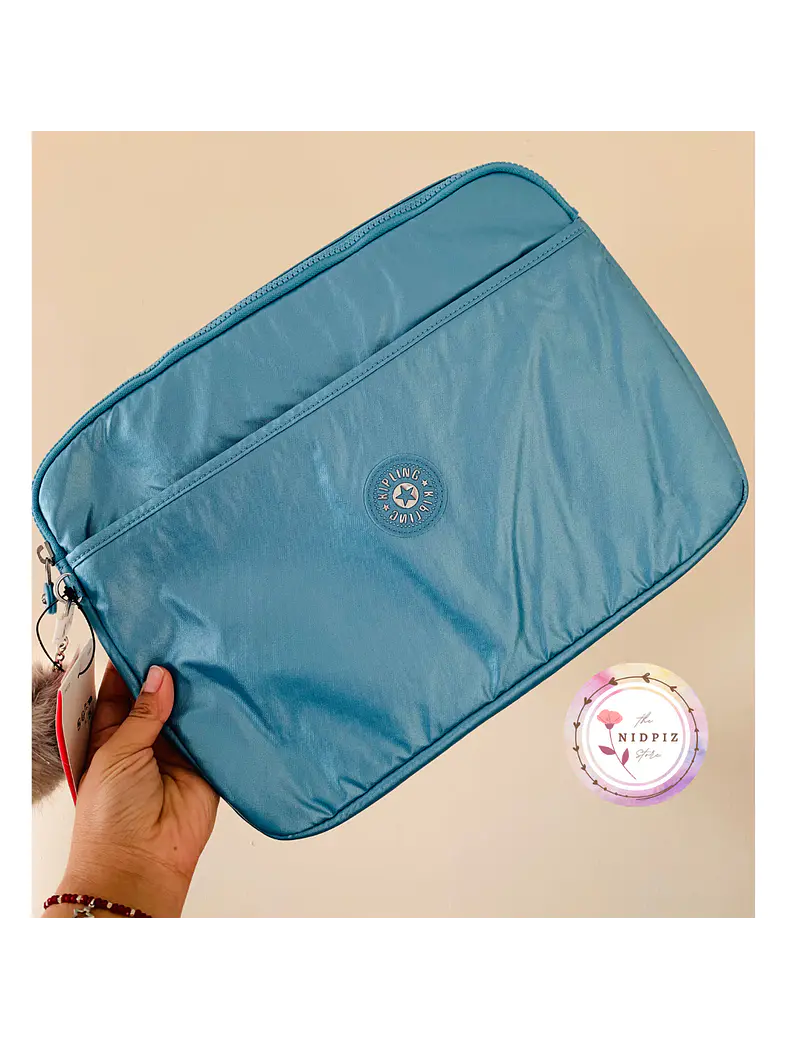 Kipling - Laptop Sleeve Aqua Tides Metallic 1