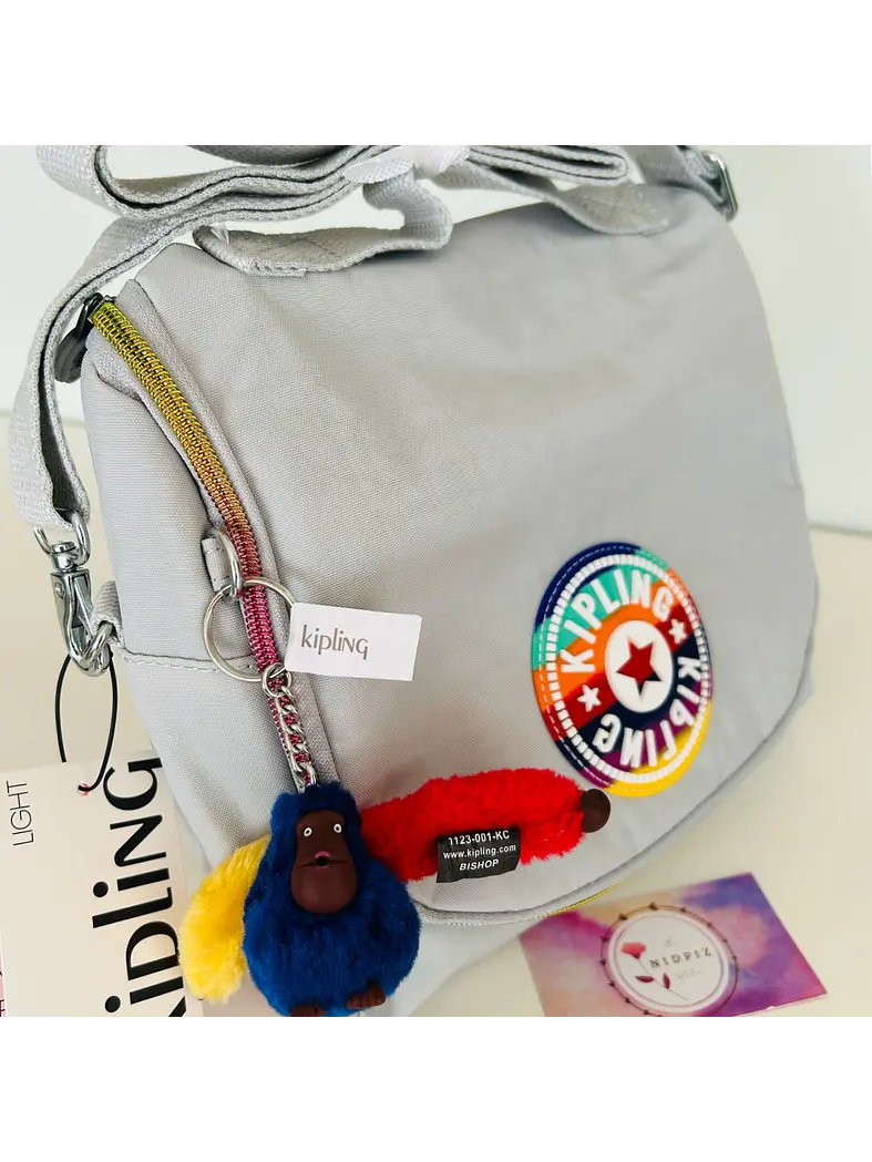 Kipling - Lonchera Kichirou Truly Grey Rainbow 4