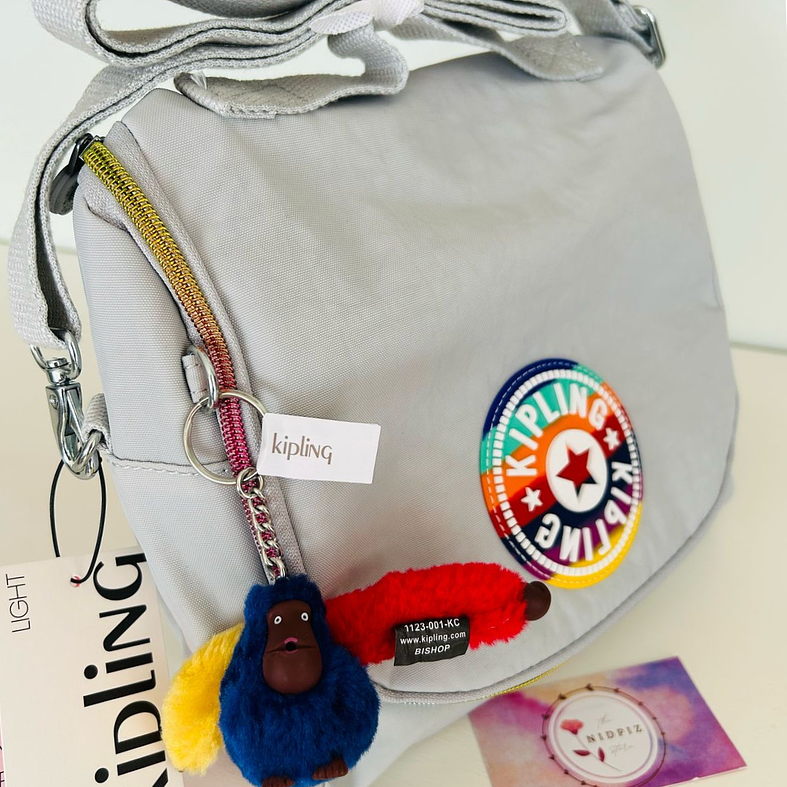 Kipling - Lonchera Kichirou Truly Grey Rainbow 4