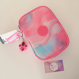 Kipling - Estuche 100 pens Tie Dye Pink