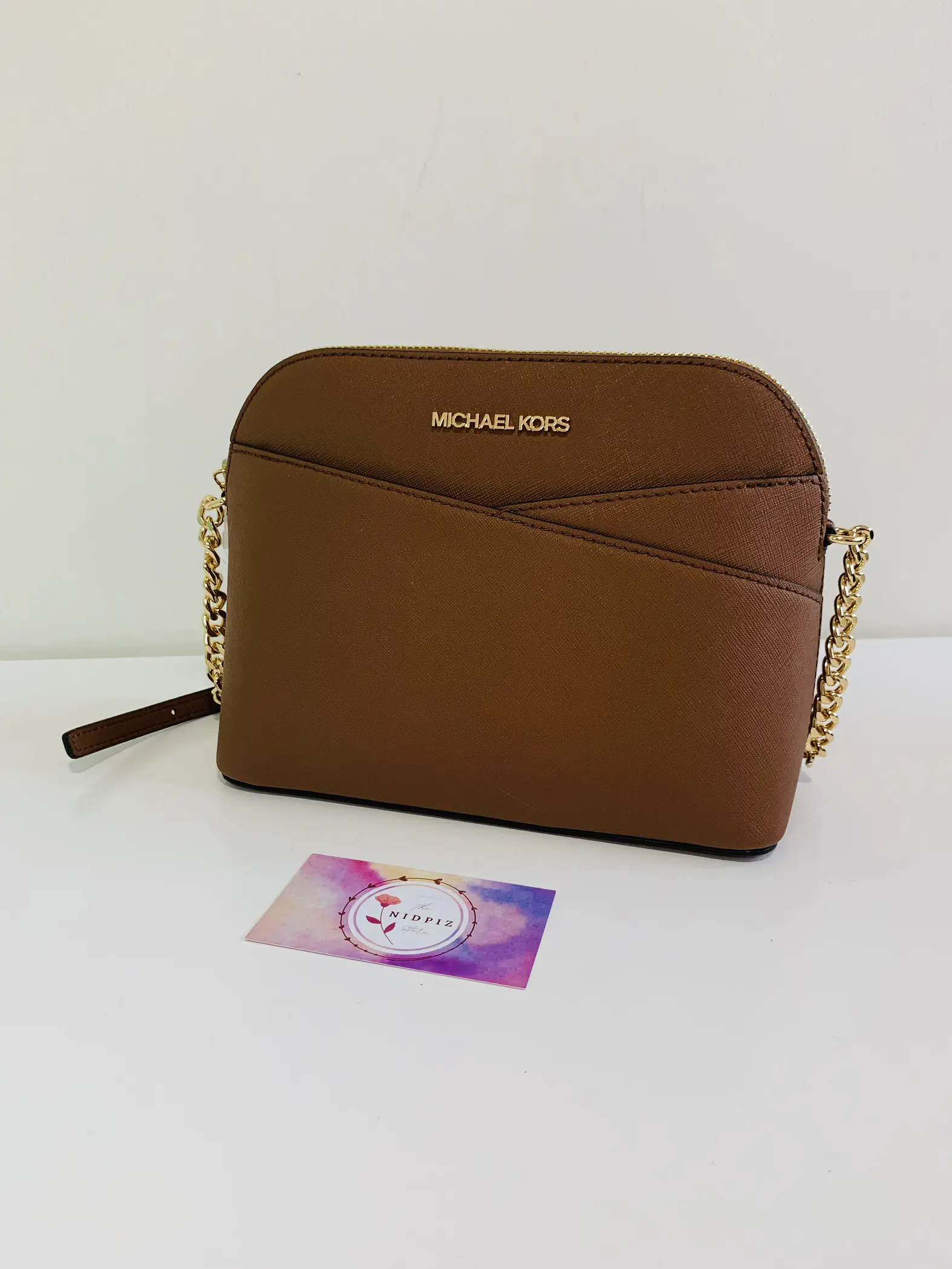 Michael Kors - Jet set travel medium dome crossbody (camel) 1
