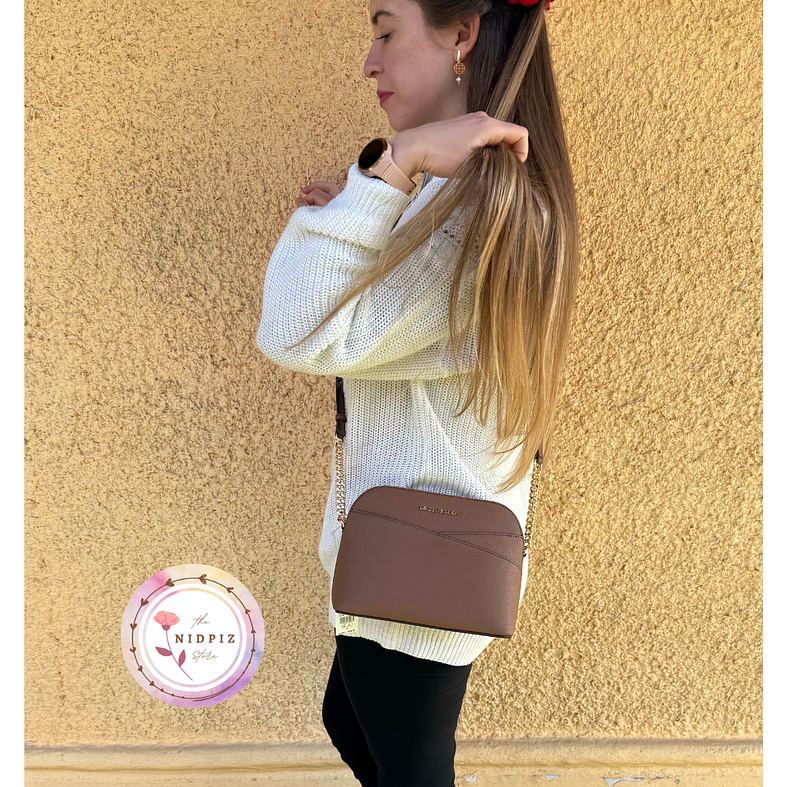 Michael Kors - Jet set travel medium dome crossbody (camel) 2