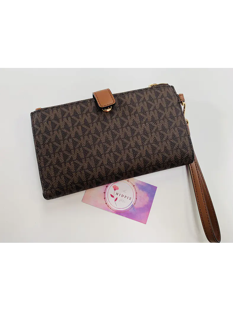 Michael Kors - Billetera Jet Set Travel para Smartphone (Brown) 4
