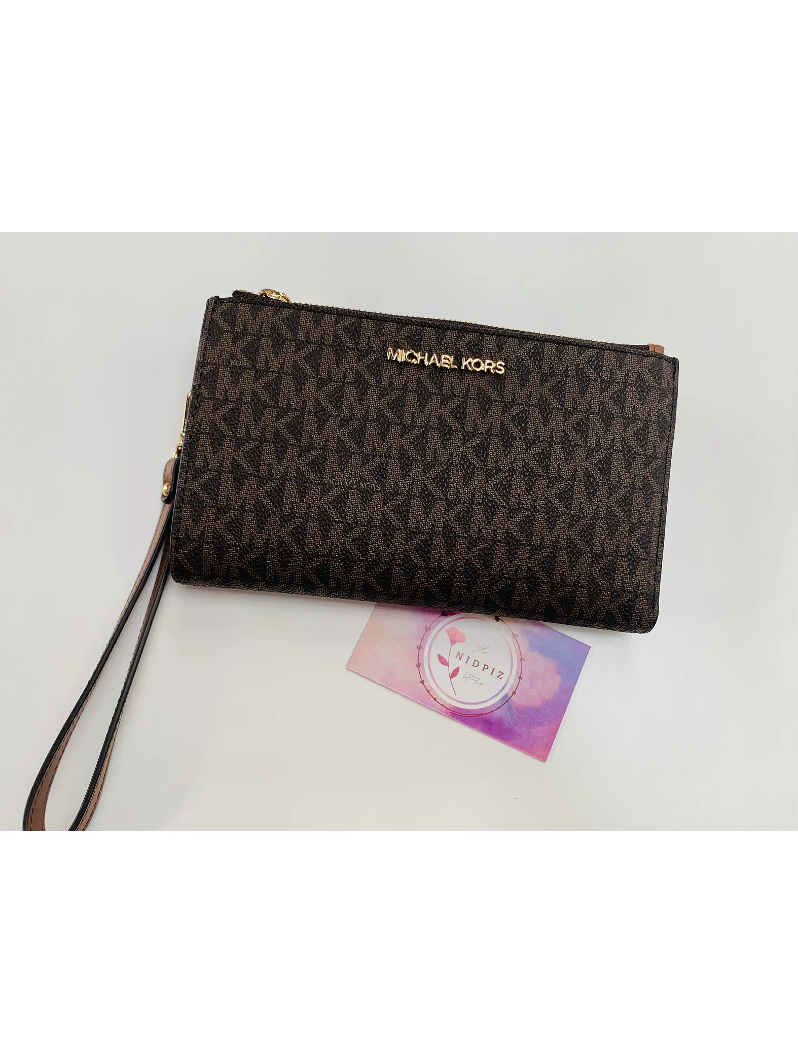 Michael Kors - Billetera Jet Set Travel para Smartphone (Brown) 1