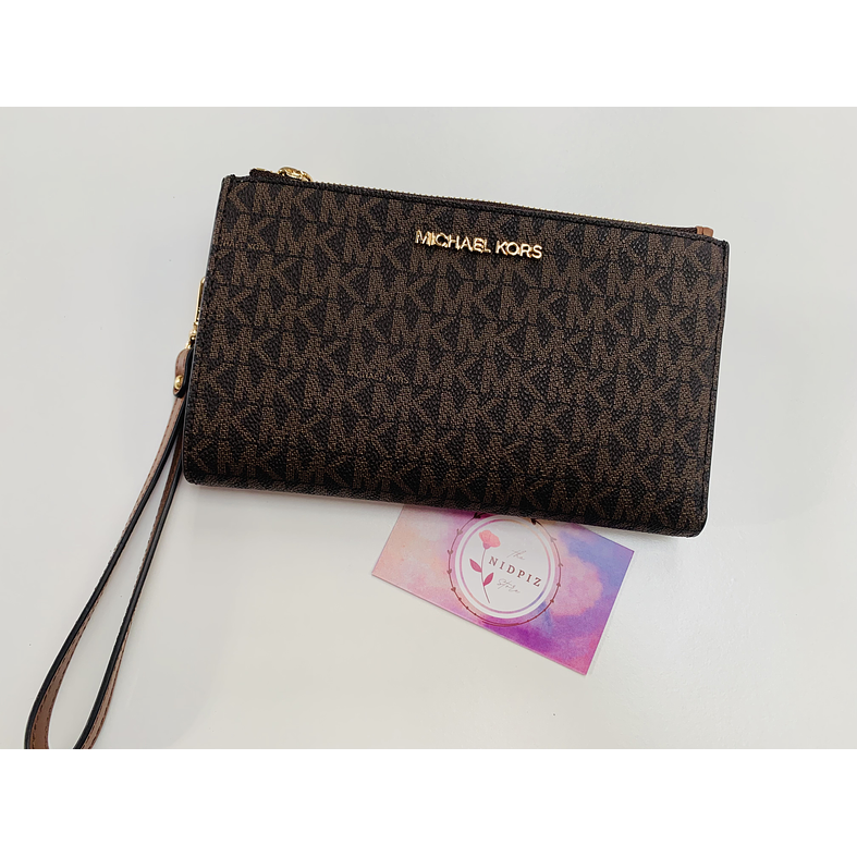 Michael Kors - Billetera Jet Set Travel para Smartphone (Brown) 1