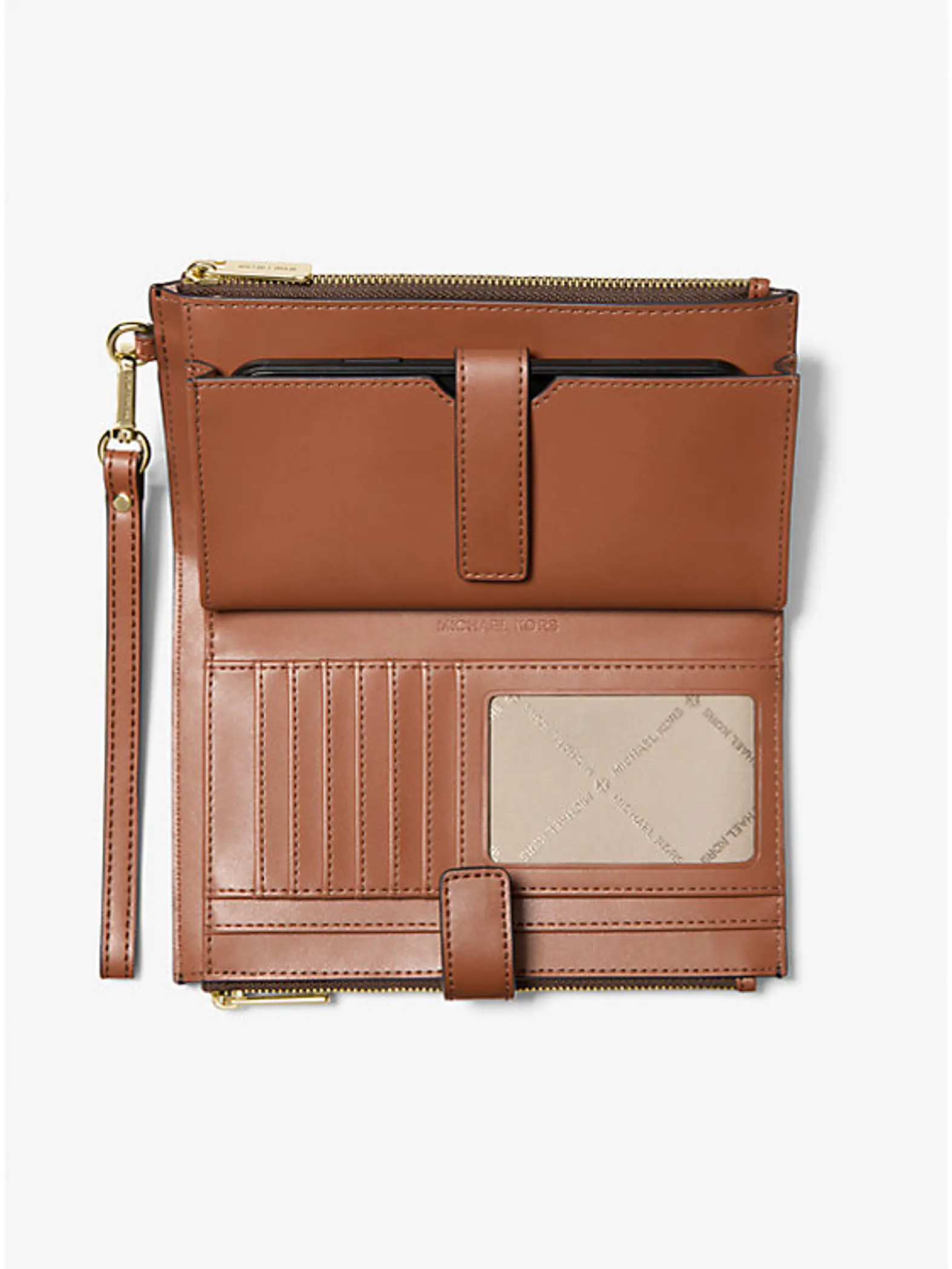 Michael Kors - Billetera Jet Set Travel para Smartphone (Brown) 6