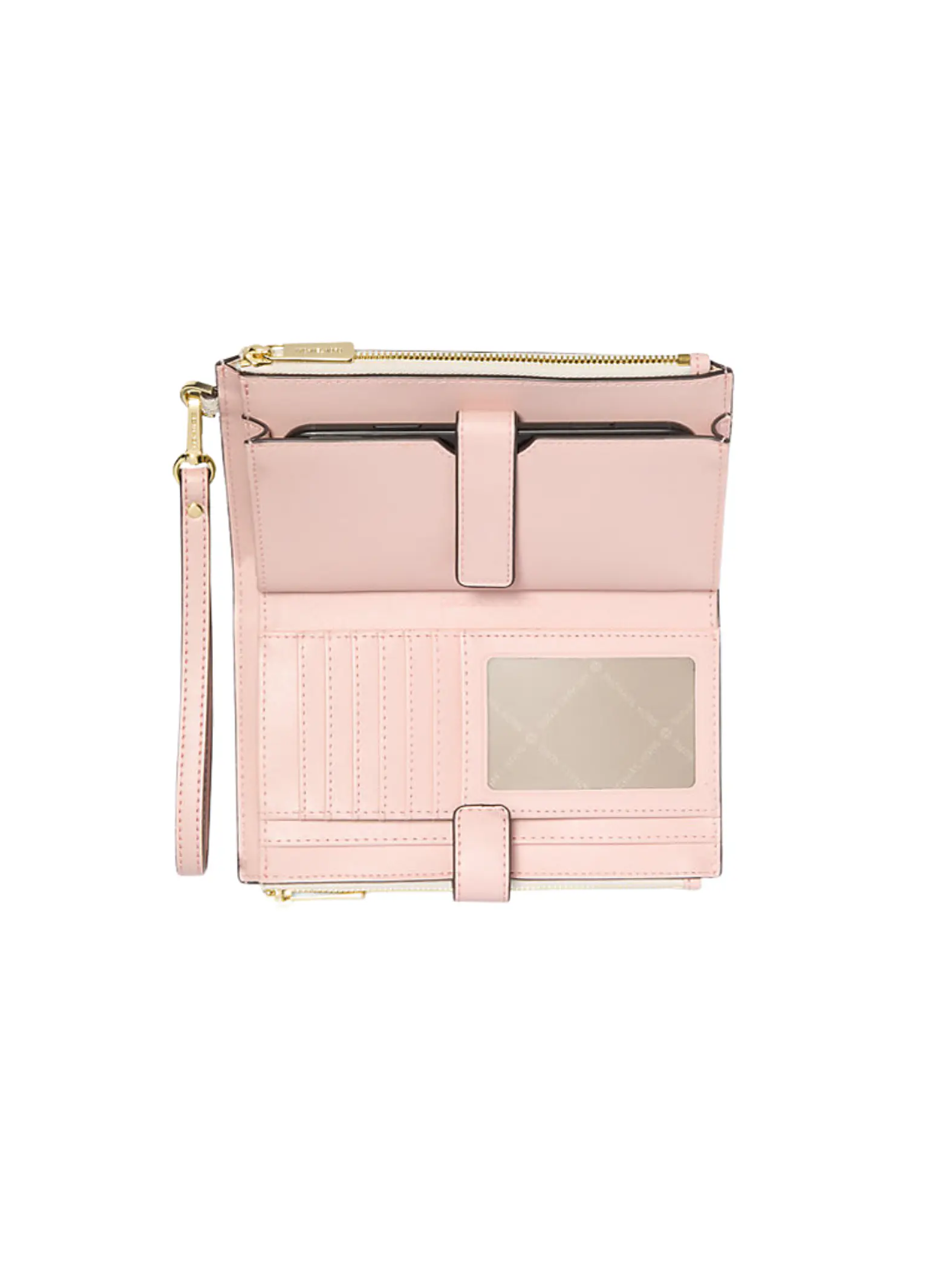 Michael Kors - Billetera Jet Set Travel para Smartphone (Vanilla/Pink) 9
