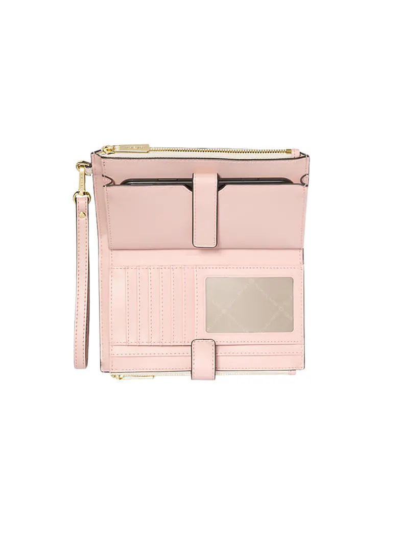Michael Kors - Billetera Jet Set Travel para Smartphone (Vanilla/Pink) 9