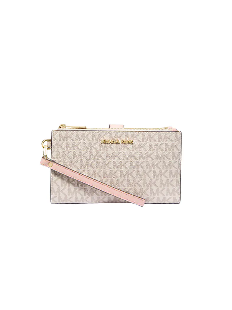 Michael Kors - Billetera Jet Set Travel para Smartphone (Vanilla/Pink) 8