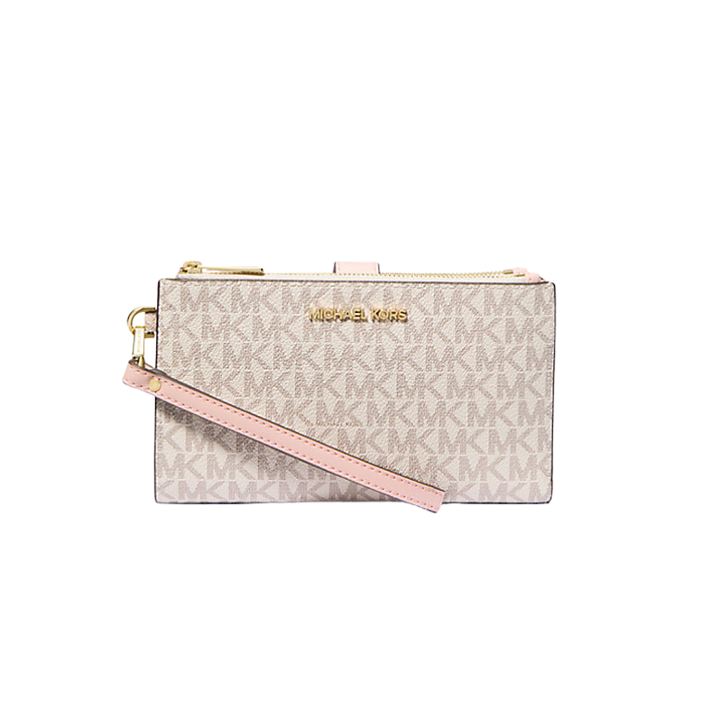Michael Kors - Billetera Jet Set Travel para Smartphone (Vanilla/Pink) 8