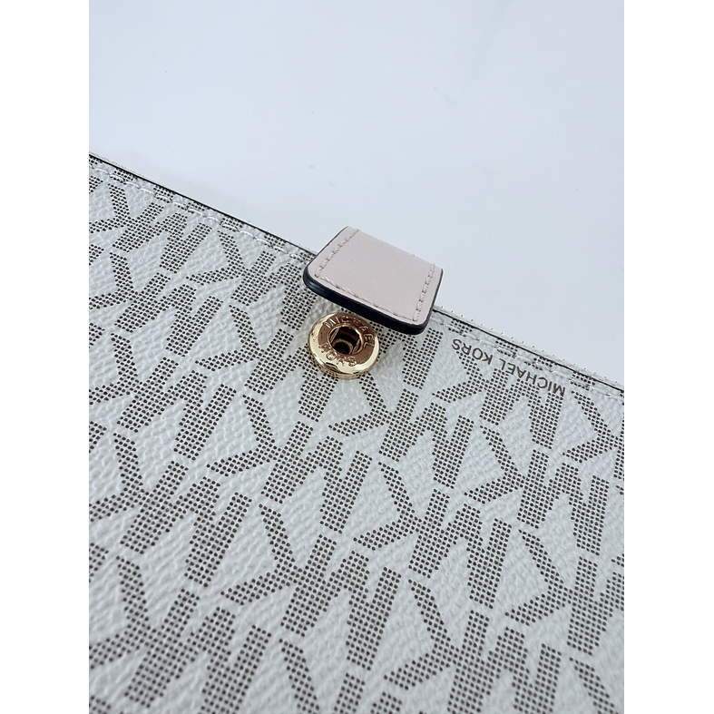 Michael Kors - Billetera Jet Set Travel para Smartphone (Vanilla/Pink) 2